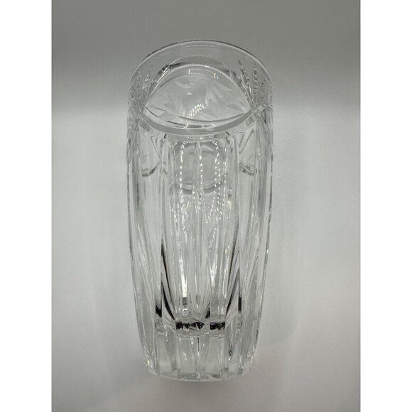 Gorham Cut Crystal Flower Etched Vase 7" Tall Elegant Display Piece - Picture 7 of 7